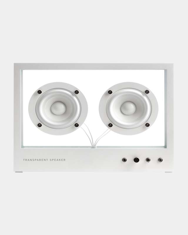 Small Transparent Speaker, White